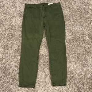 Women's Olive Green Skinny Pants, Size 30